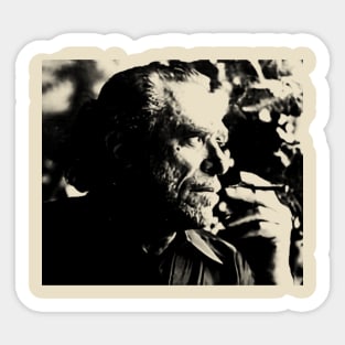 Charles Bukowski // Vintage Style Design Sticker